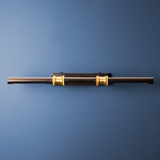 Larger Kahlo picture light in black and brass