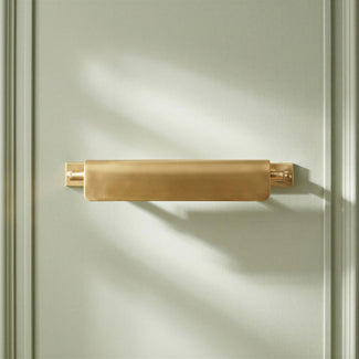 Mondrian picture light in antique brass