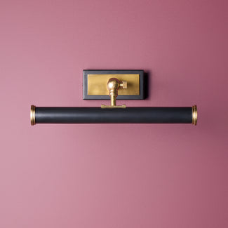 Larger Pitcheroo picture light in black and brass