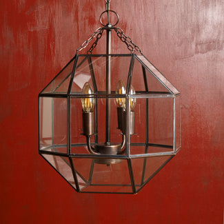 Apollo lantern in antiqued copper