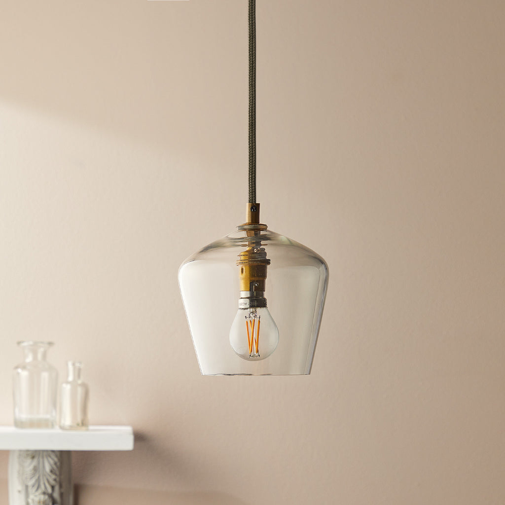 Pooky Lighting Smaller Demijohn Blown Glass Pendant Light