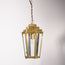 Elwyn IP44 lantern in antique brass