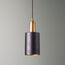 McMegan black pendant with brass interior