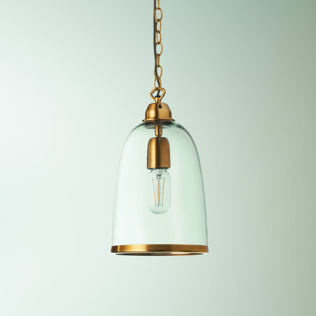 smaller Percy pendant light clear glass