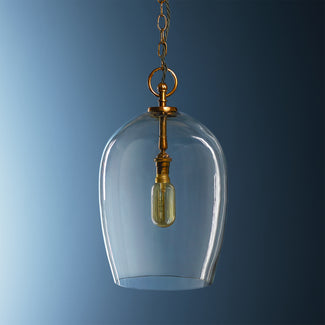 Regular Priscilla pendant in clear blown glass