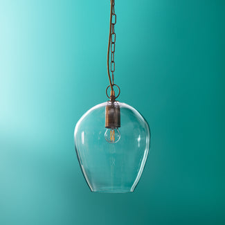Smallest Zindarella pendant in clear glass