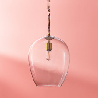 Regular Zindarella pendant in clear glass