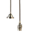 Classic pendant light kit in antiqued silver