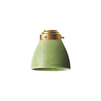 Smaller Bill ceramic pendant shade in Bottle Green