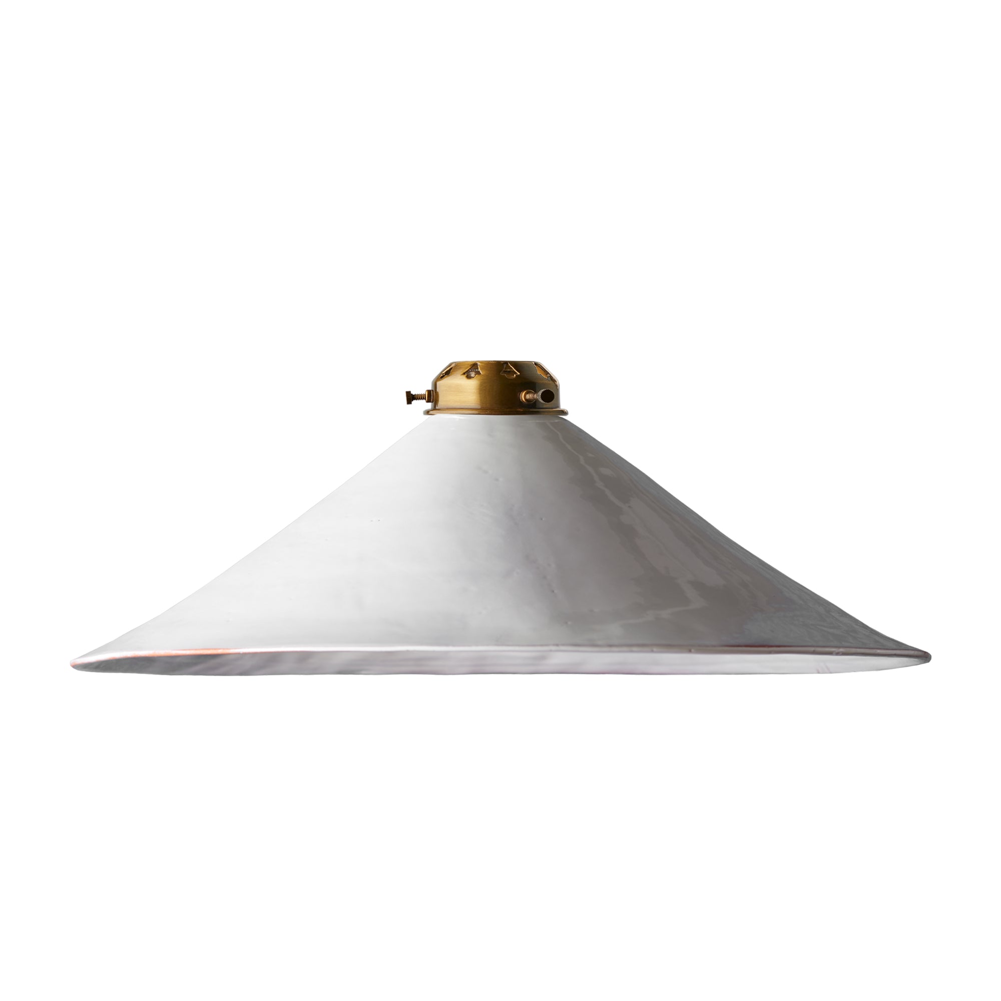 Large 38cm Hania Ceramic Shade in Aran glaze inside and out