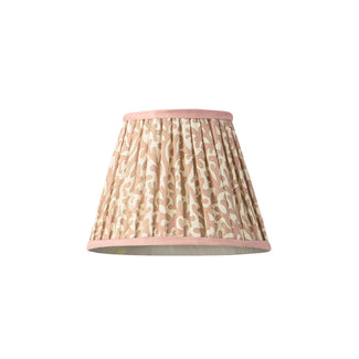 18cm pendant shade in blush Tuffley gathered cotton by GP & J Baker