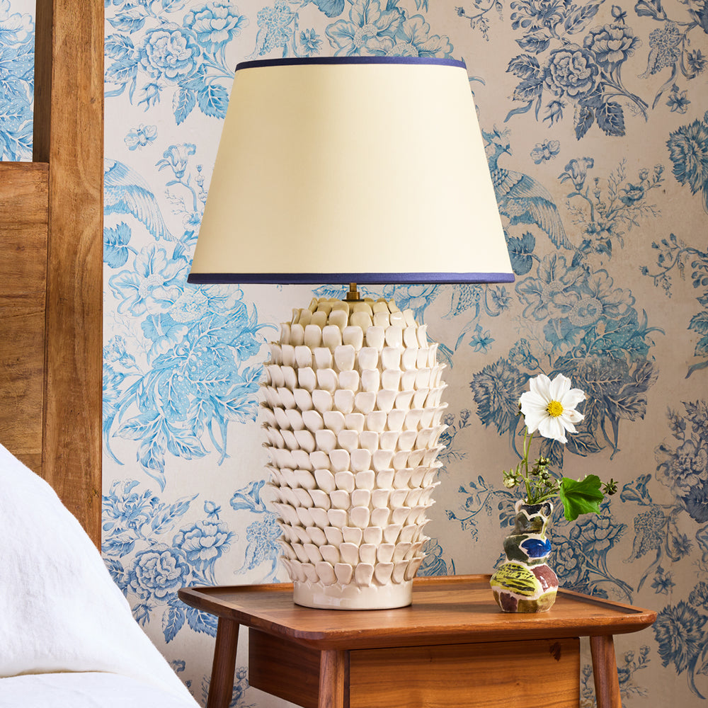 Pooky Rechargeable Stucco table lamp in stone ceramic