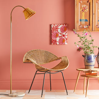 Bendle Reading lamp in antiqued brass with marble base