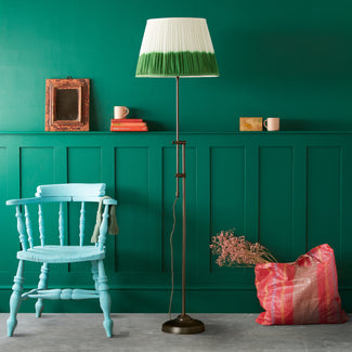 Slider floor lamp in antique bronze