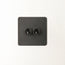 Lucian two gang intermediate toggle switch in bronze