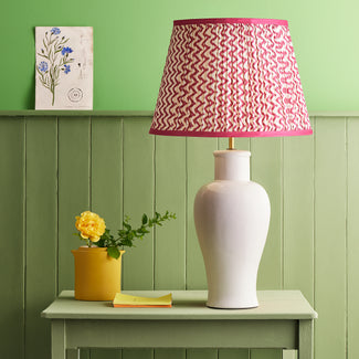 Larger Lolita table lamp in a stone glaze