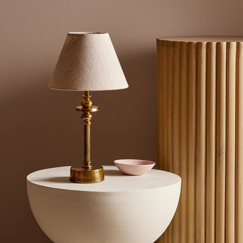 Phileas rechargeable table lamp in antique brass