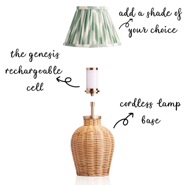 Smaller Rattle rechargeable table lamp - Main Image