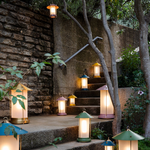 Smaller Stefan rechargeable lantern in Sand by the Novogratz
