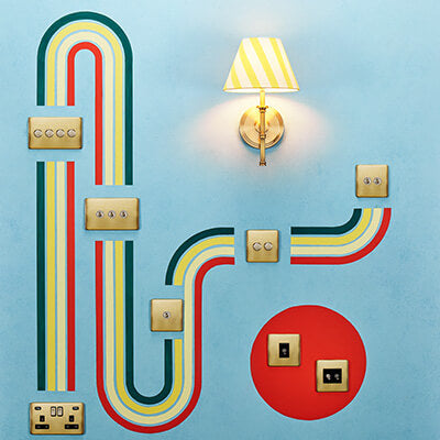 Single chukka rechargeable wall fitting in antique brass