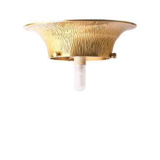 regular Cora flush ceiling light in brass