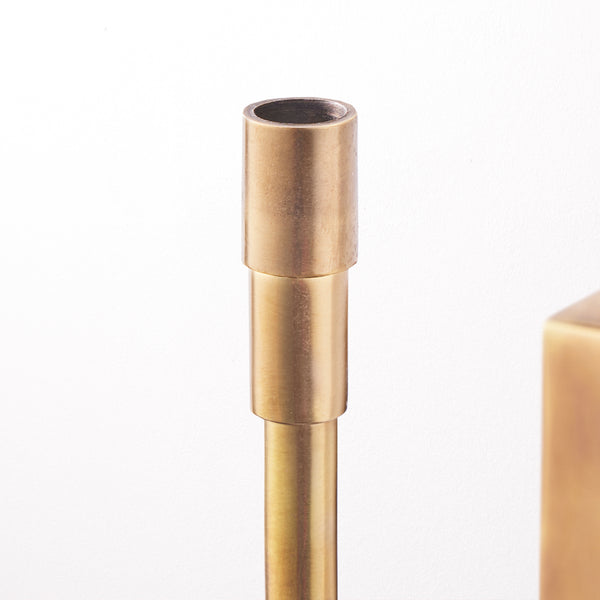 Matchbox rechargeable wall fitting in antique brass