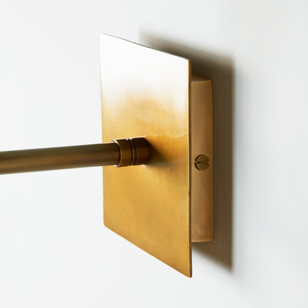 Stevie rechargeable wall fitting in antique brass