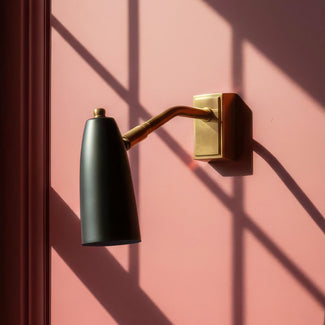 Clement wall light in black