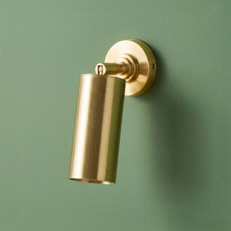 Kidd wall light in aged brass