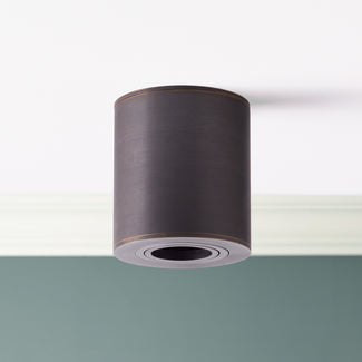 Larger Maz spot light with adjustor in bronze