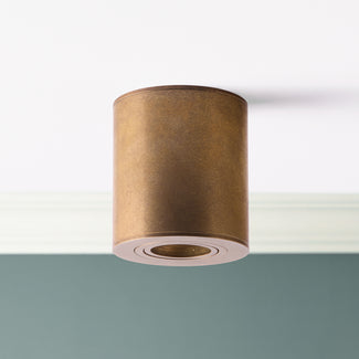 Larger Maz spot light with adjustor in brass