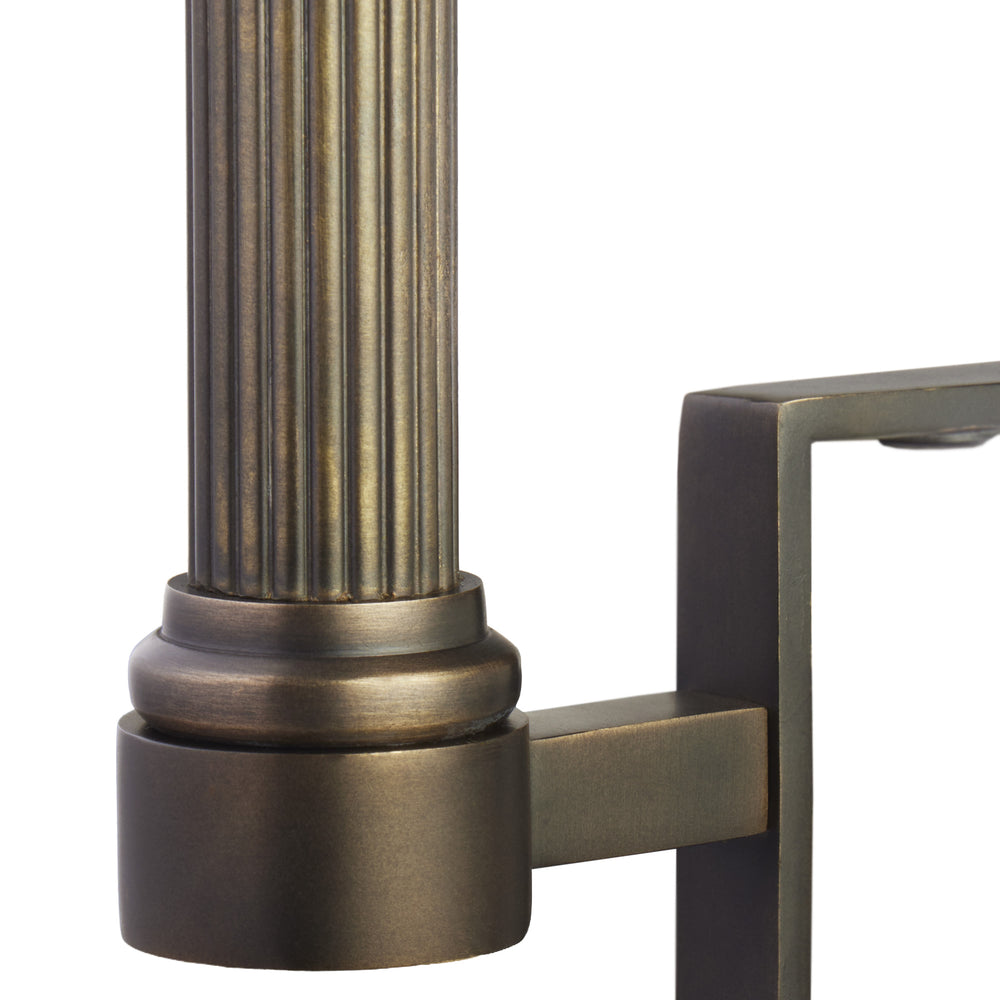 Bronze bookshelf light