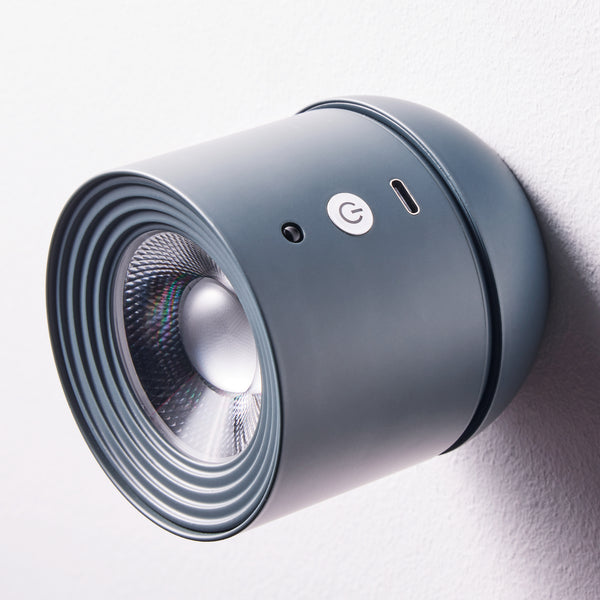 Scoon rechargeable wall light in shale