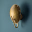 Scoop Wall Light in antique brass