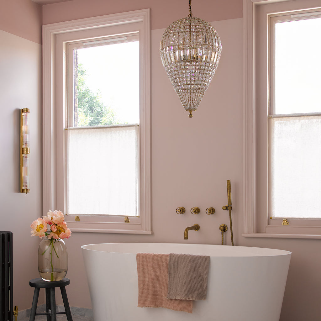 Rodtastic IP44 Wall Light in Brass with Glass Rods