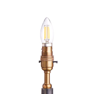 Candle 4 Watt LED clear bulb with B22 bayonet fitting