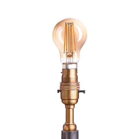 Standard 6 Watt LED bulb with amber coating and B22 fitting