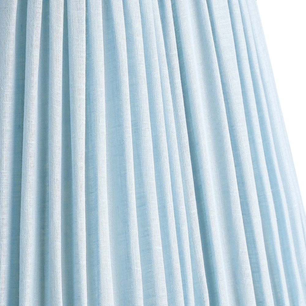 Pooky 25cm scalloped empire shade in blue sky linen
