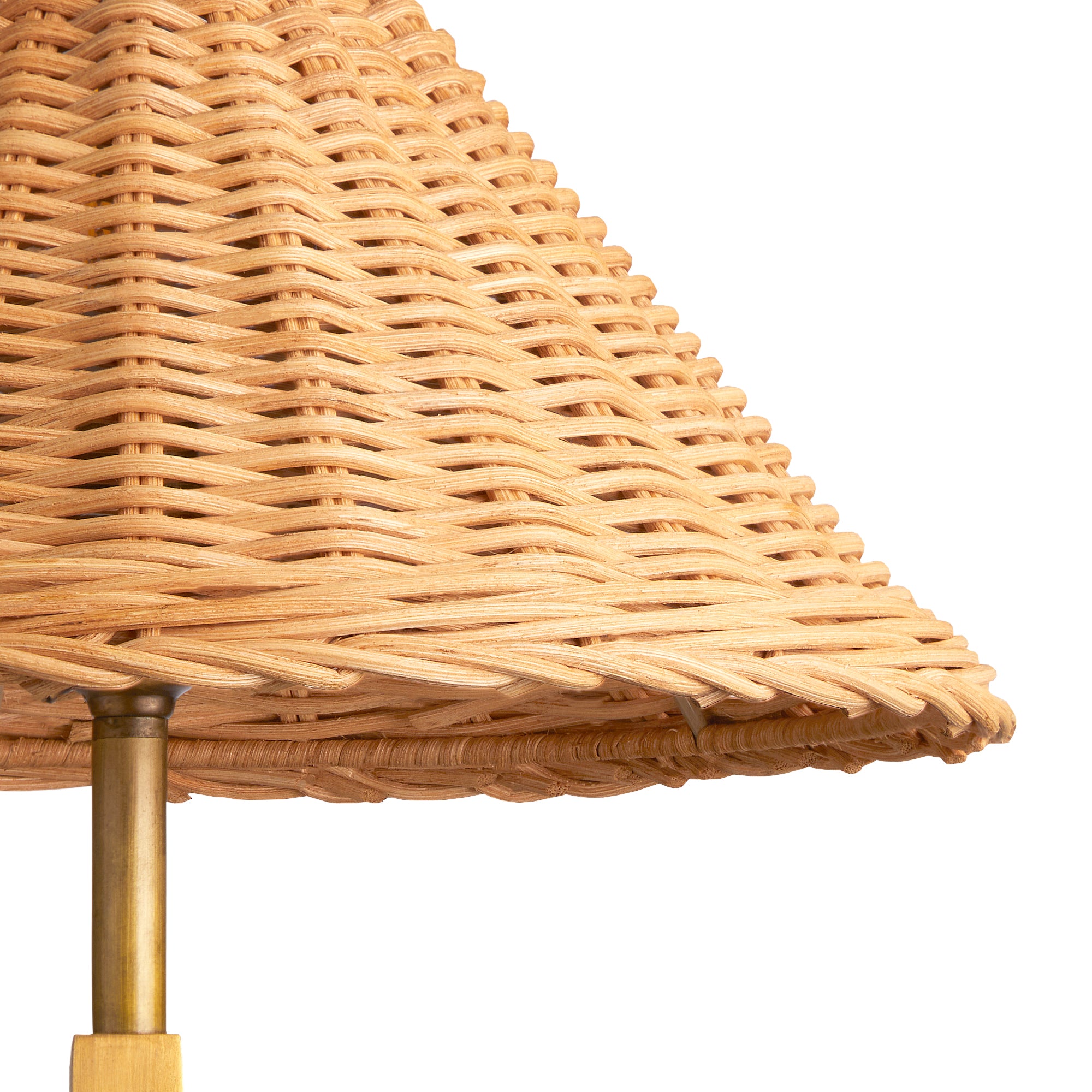 Conical Rattan Shade 35cm cone shade in natural rattan