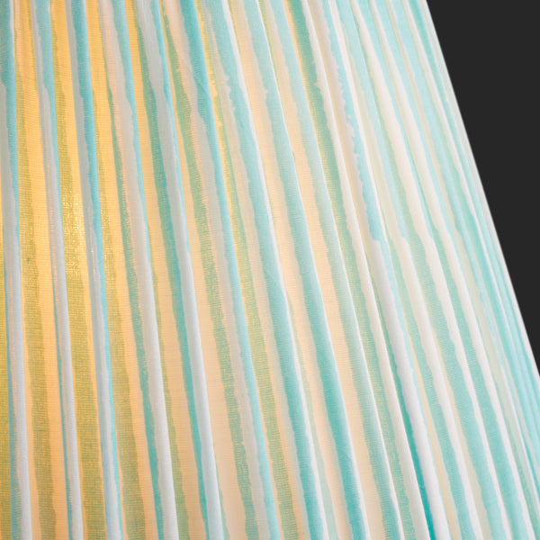16cm empire shade in aqua chalk stripes