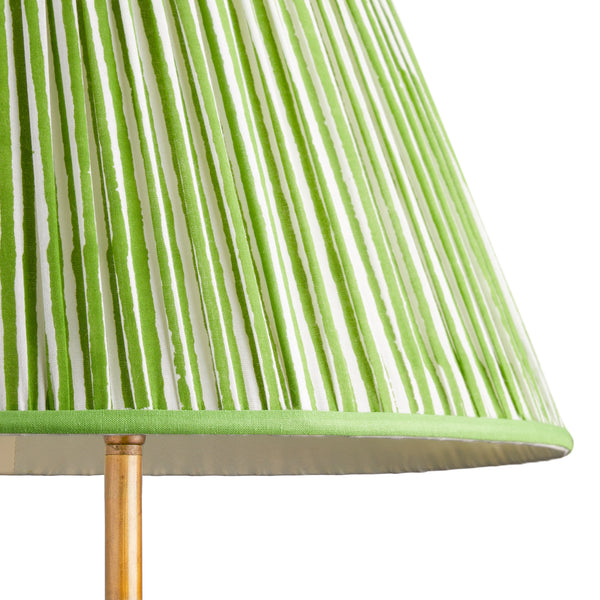 16cm empire shade in classic green chalk stripes