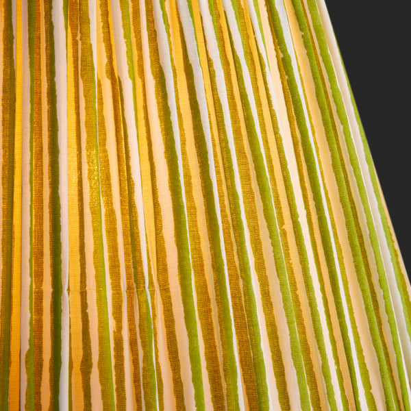 16cm empire shade in classic green chalk stripes