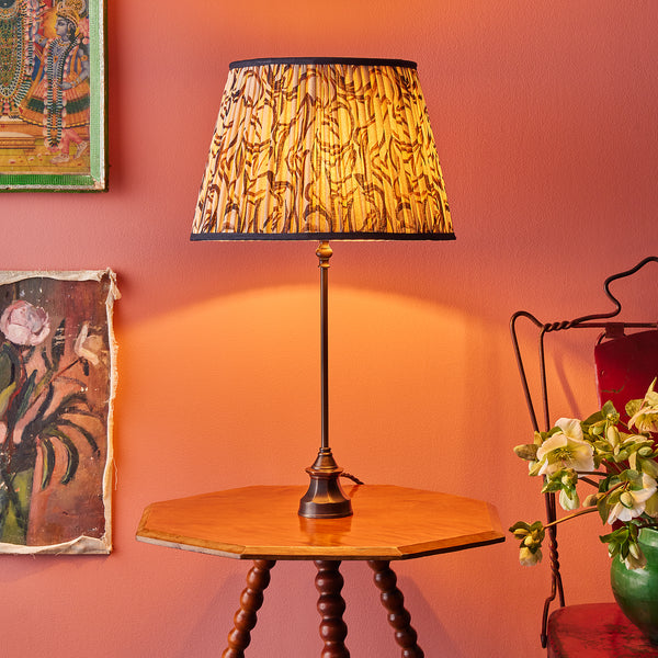 45cm straight empire shade in natural Disco Zebra by Matthew Williamso