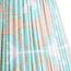50cm straight empire silk ikat shade in turquoise and ecru Koyari
