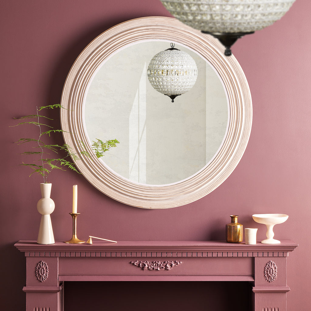 Larger Portal mirror in sea salt
