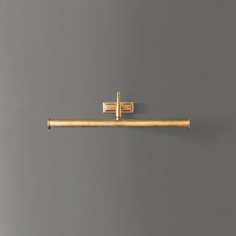 Regular Clyfford picture light in waxed antique brass