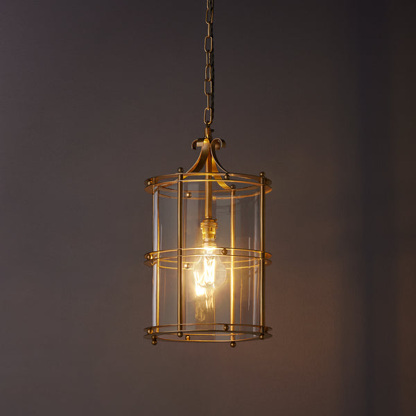 Jupiter lantern in antique brass