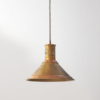 Tarn pendant in aged brass and copper