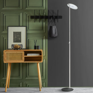Sione standing lamp in black