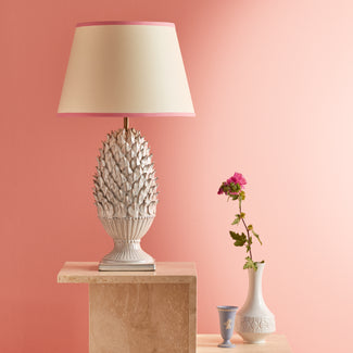Larger Charles table lamp in stone
